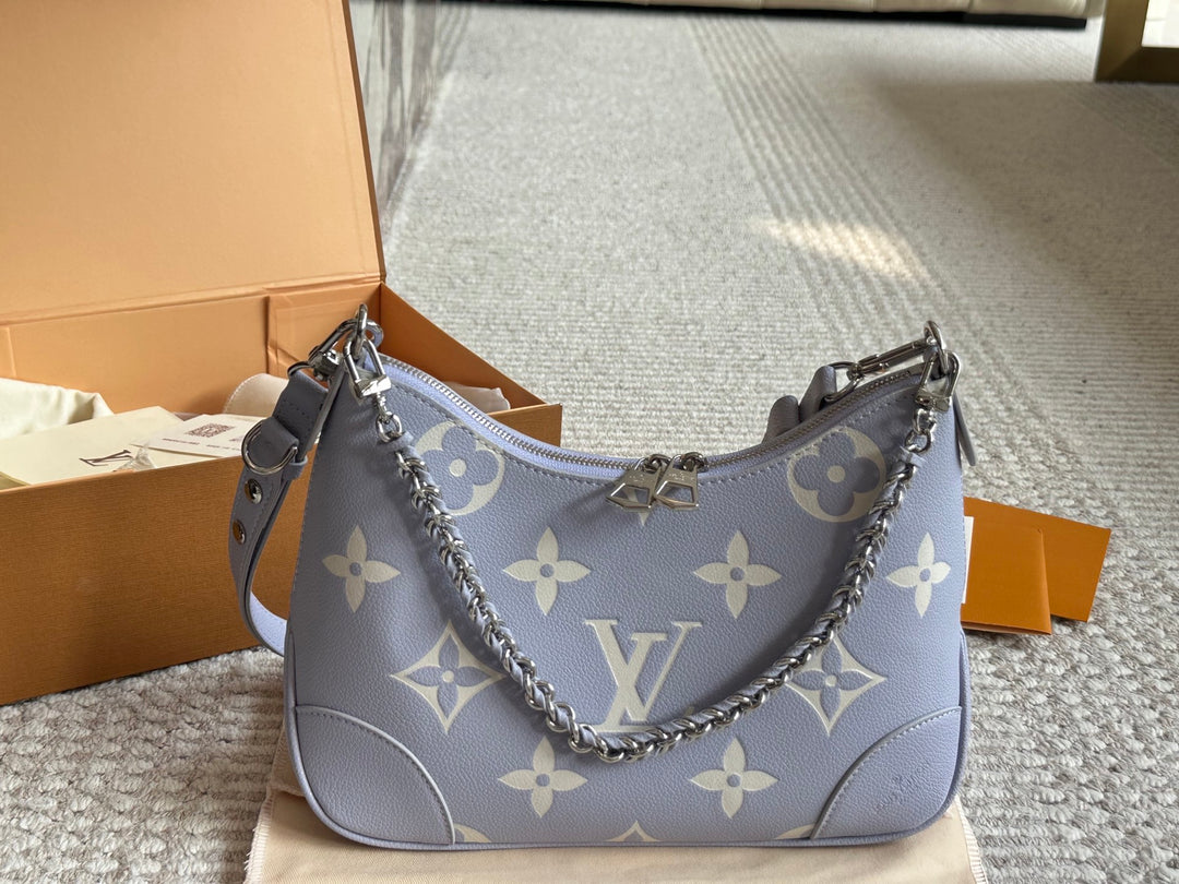 Pink Chain Croissant Bag