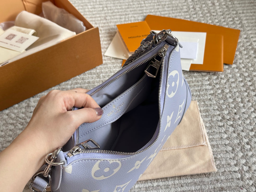 Pink Chain Croissant Bag