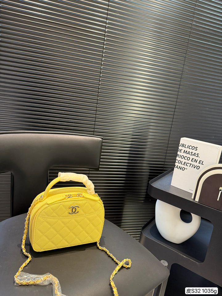 3 Color Plaid Shell Bag