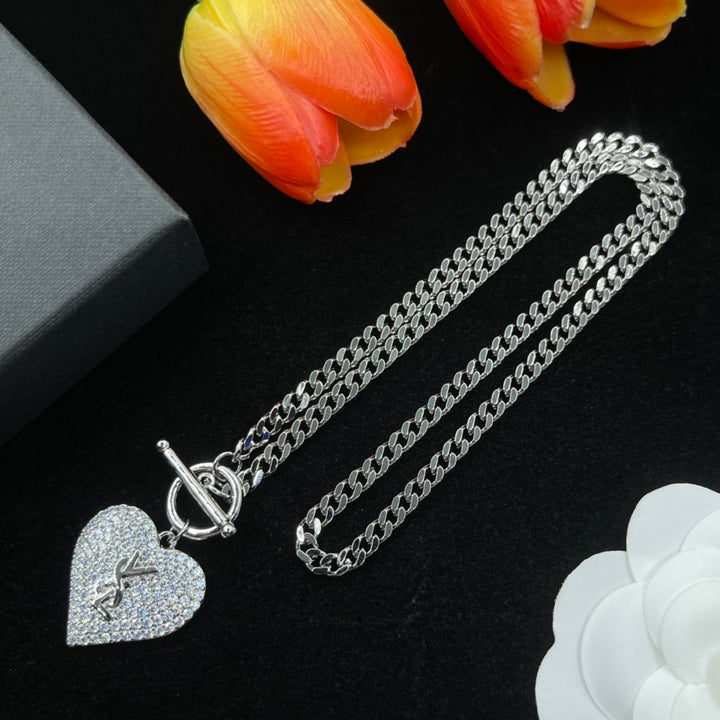 Elegant Heart Pendant Necklace