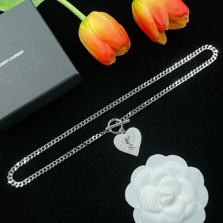 Elegant Heart Pendant Necklace