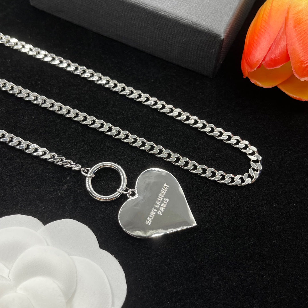 Elegant Heart Pendant Necklace
