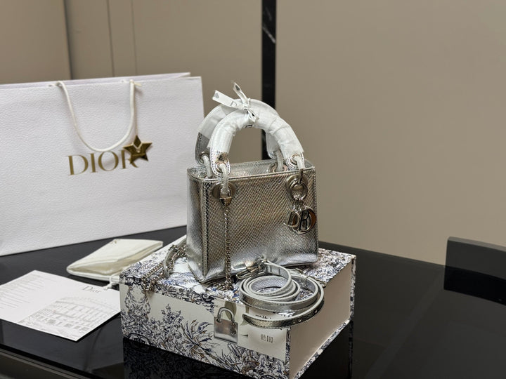 Silver Glitter Taffy Bag