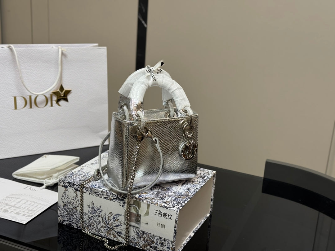 Silver Glitter Taffy Bag