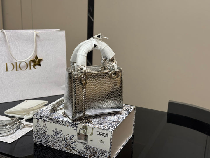 Silver Glitter Taffy Bag