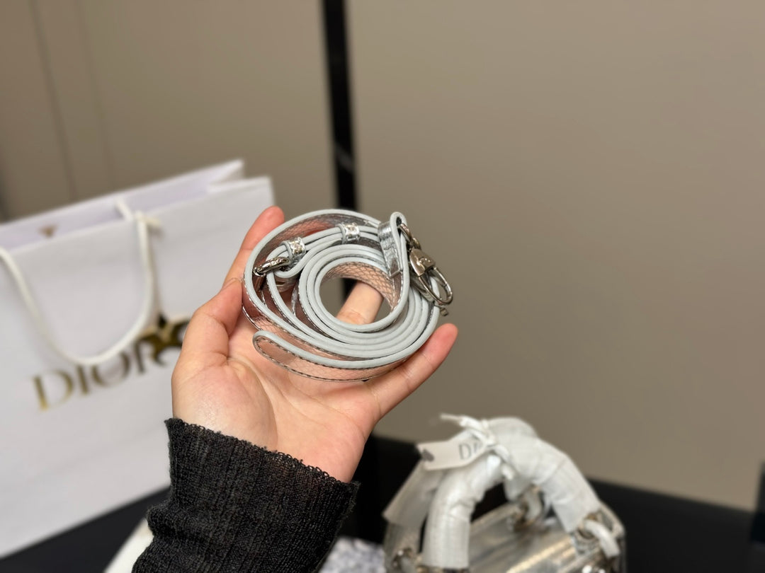 Silver Glitter Taffy Bag