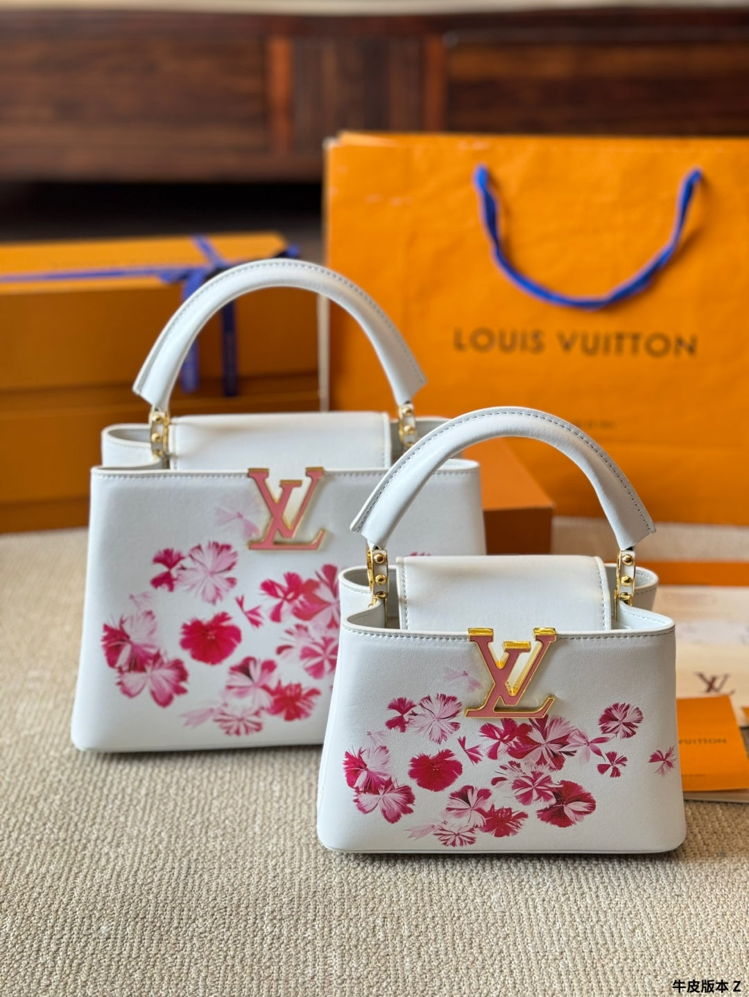 Charming White Floral Handbag