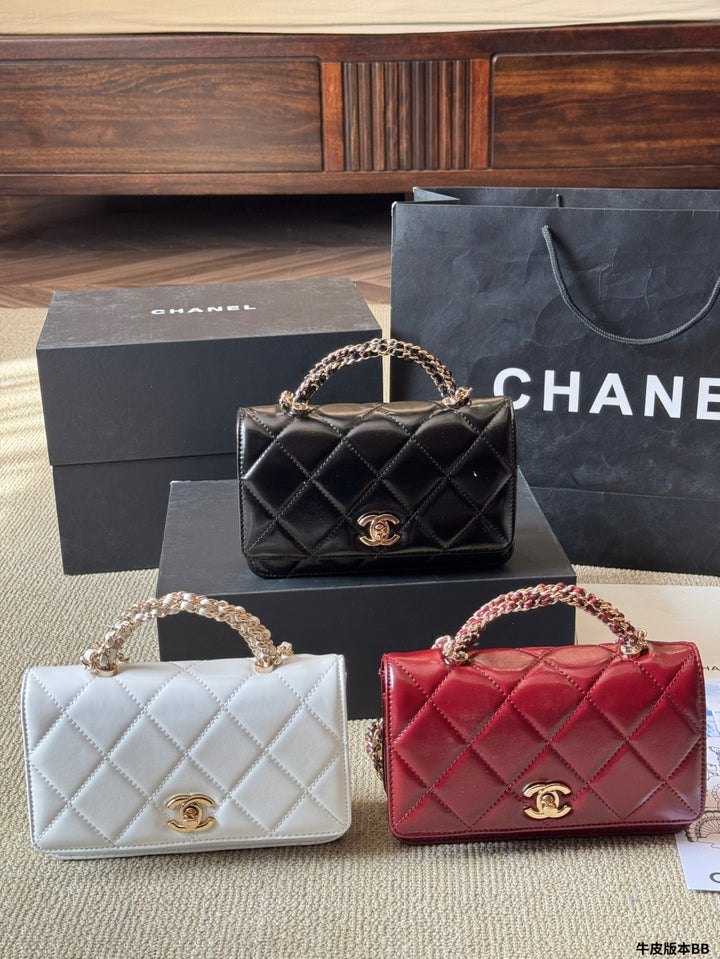 3 Colors Modern Chain Tote Bag