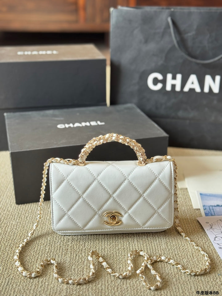 3 Colors Modern Chain Tote Bag