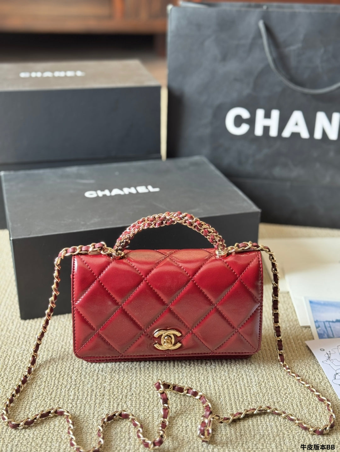 3 Colors Modern Chain Tote Bag