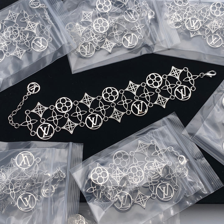 Delicate Gold Silk Openwork Bracelet