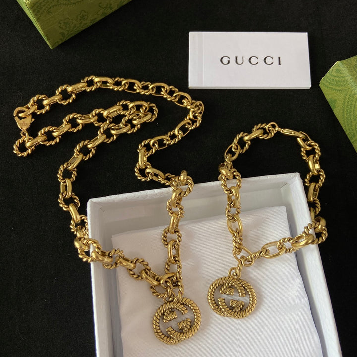 Elegant Wrap Gold Necklace