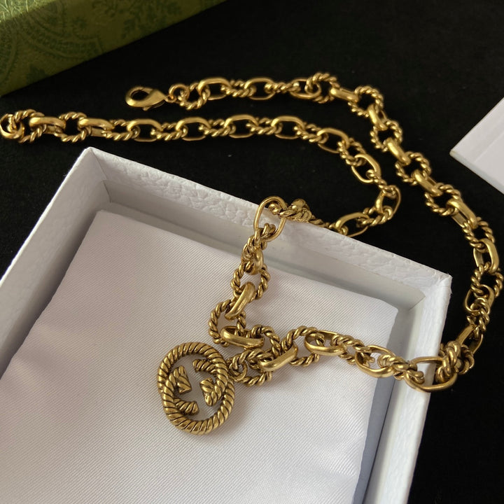 Elegant Wrap Gold Necklace