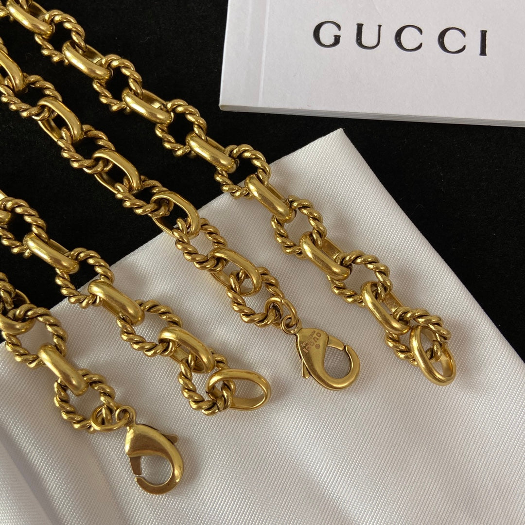 Elegant Wrap Gold Necklace