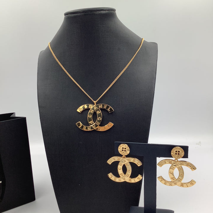 Alphabet Gold Pendant Necklace