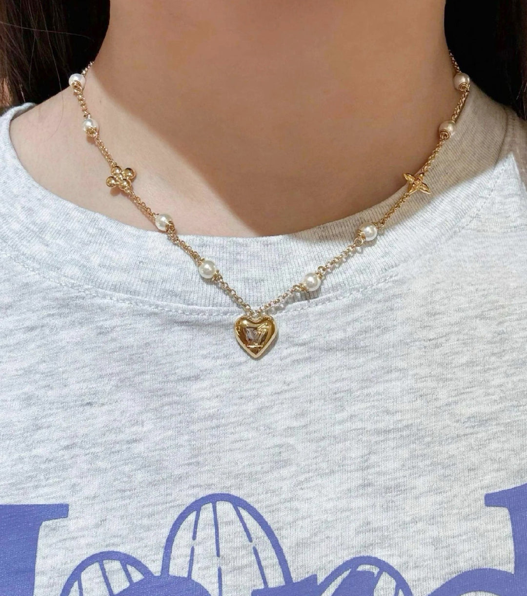 Pearl Heart Necklace