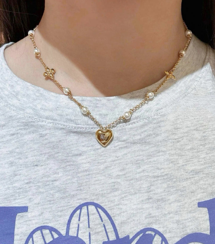 Pearl Heart Necklace