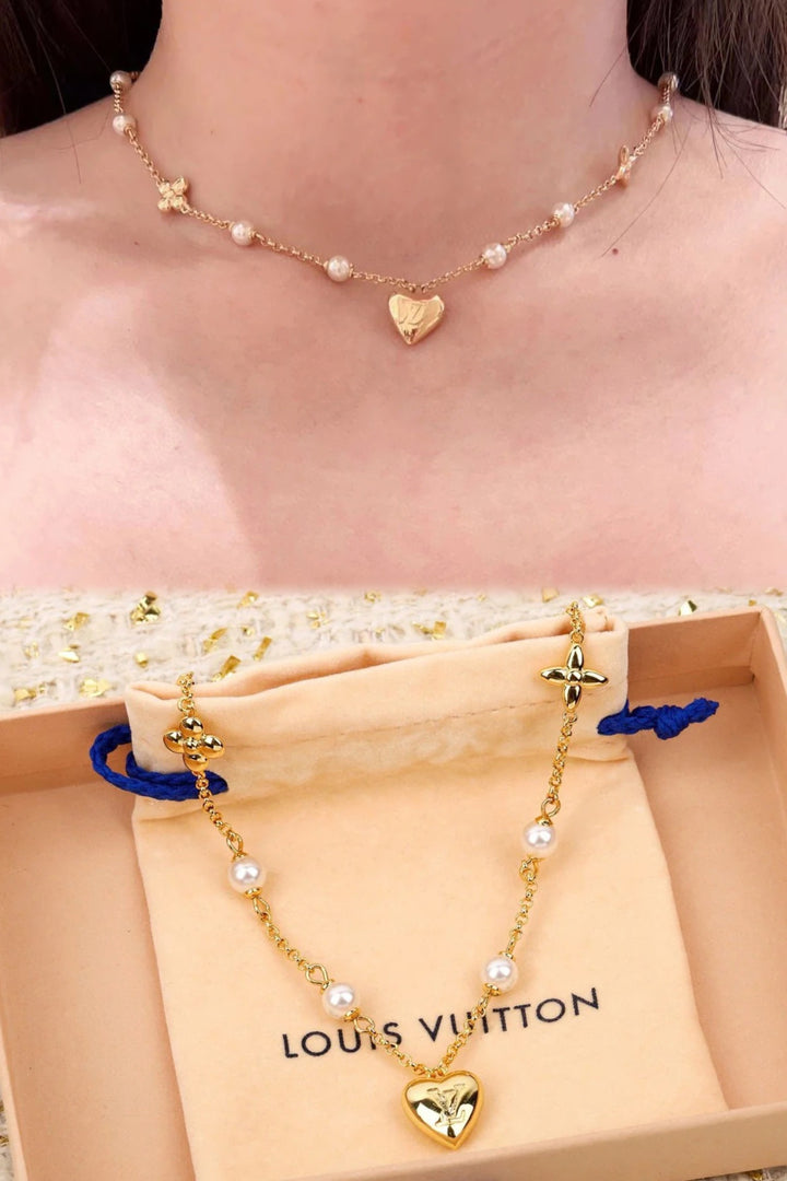 Pearl Heart Necklace
