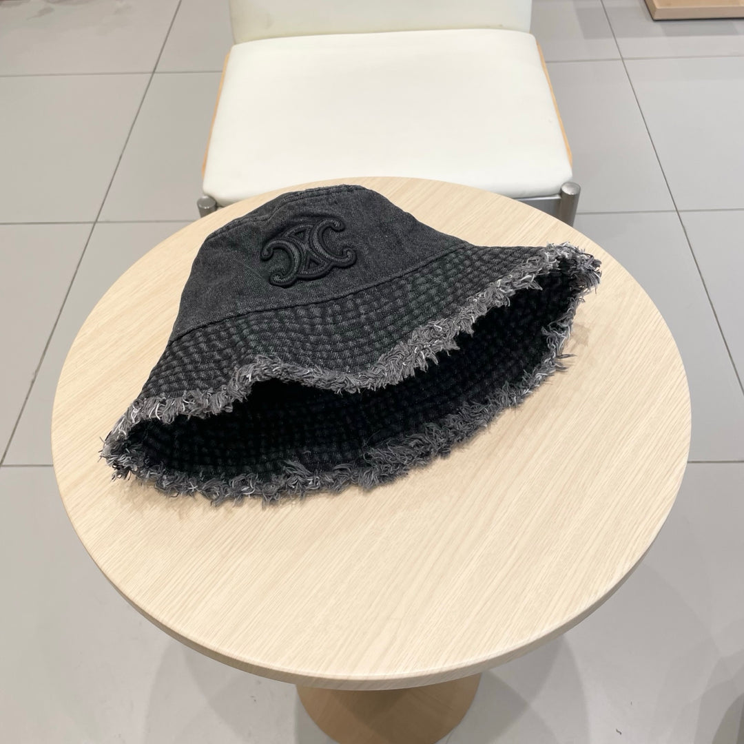 2 color casual torn cowboy hat