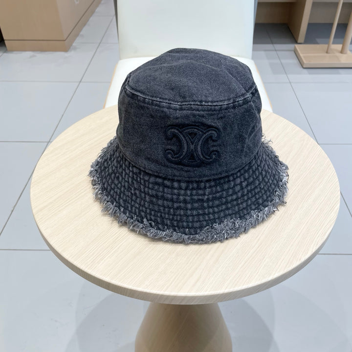 2 color casual torn cowboy hat