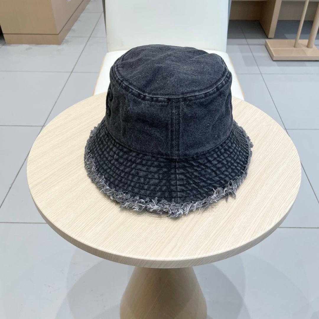 2 color casual torn cowboy hat