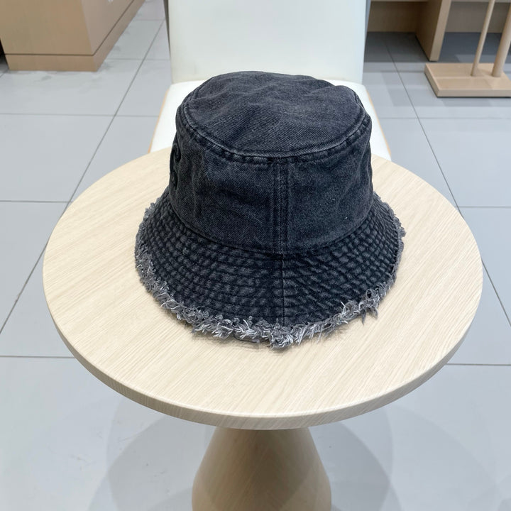 2 color casual torn cowboy hat