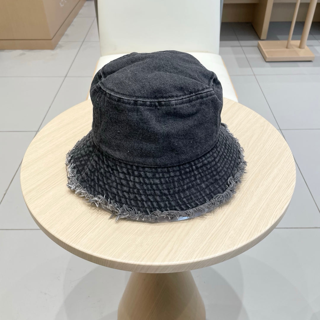 2 color casual torn cowboy hat