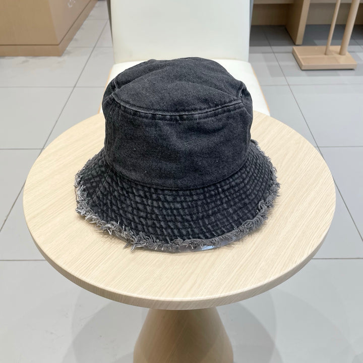 2 color casual torn cowboy hat