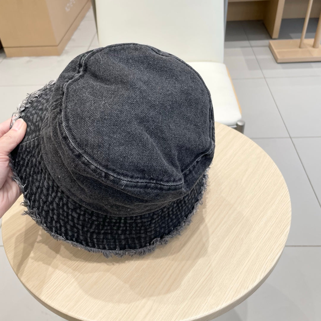 2 color casual torn cowboy hat