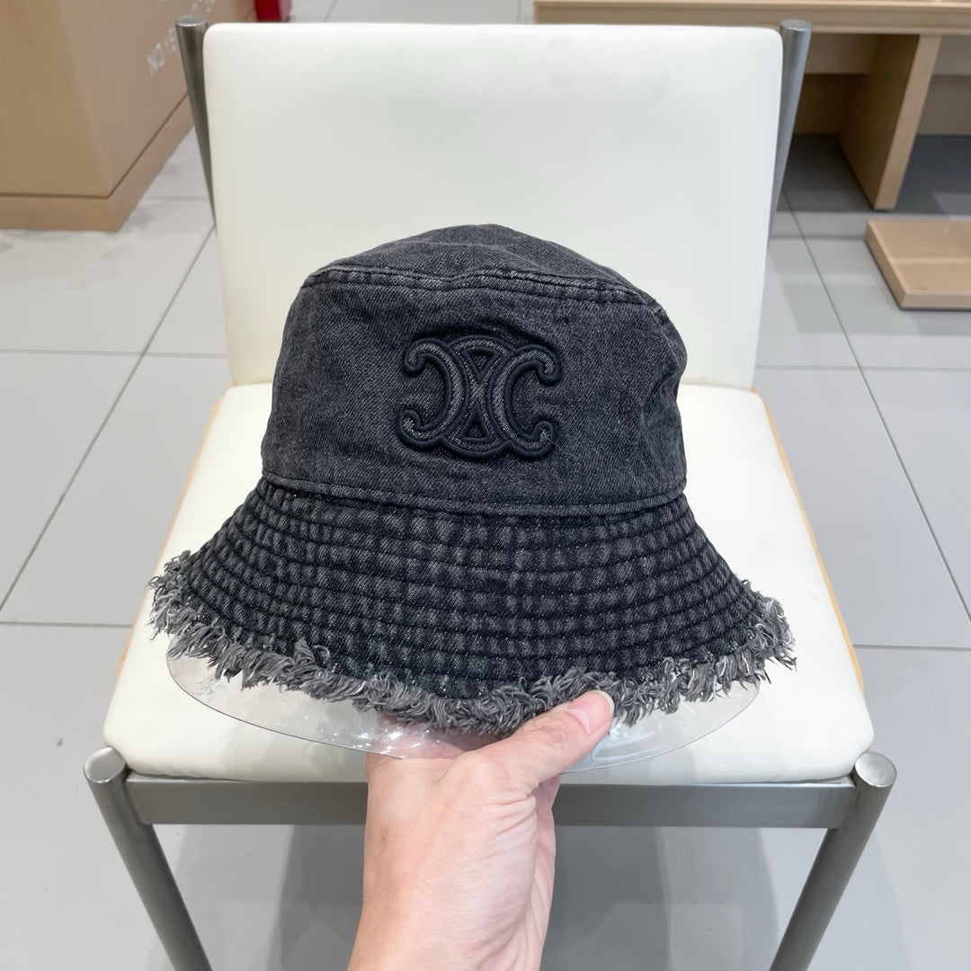 2 color casual torn cowboy hat