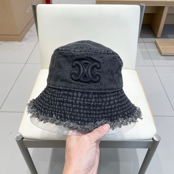 2 color casual torn cowboy hat