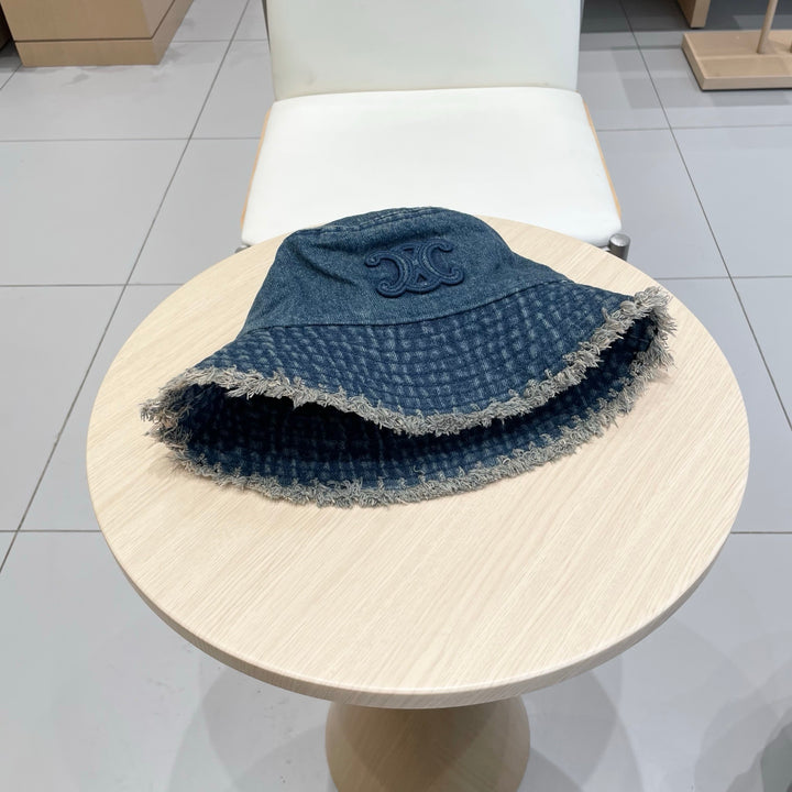 2 color casual torn cowboy hat