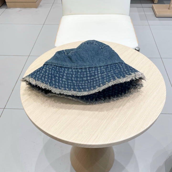 2 color casual torn cowboy hat