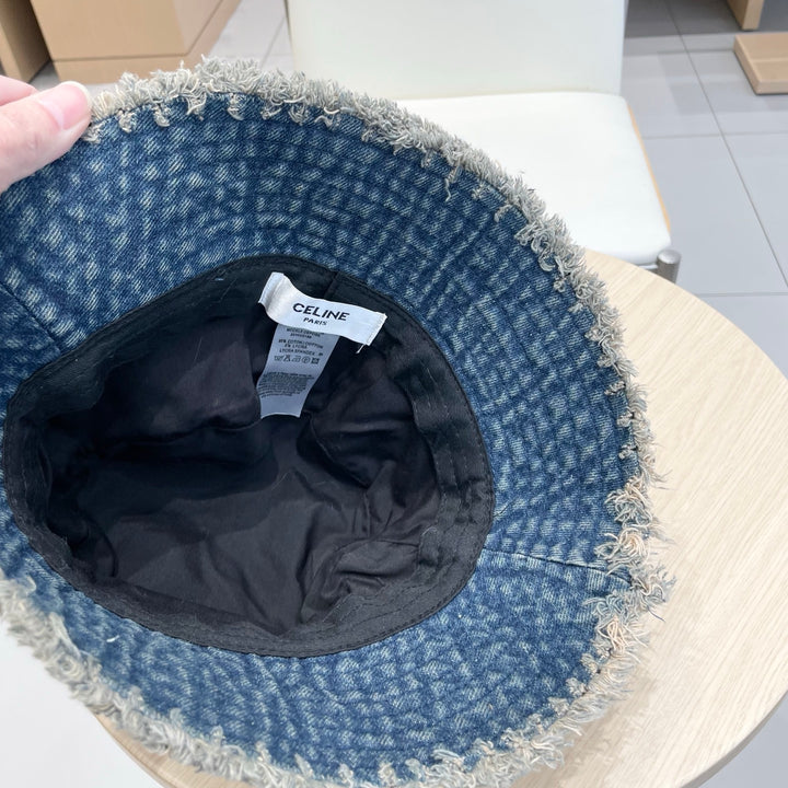 2 color casual torn cowboy hat