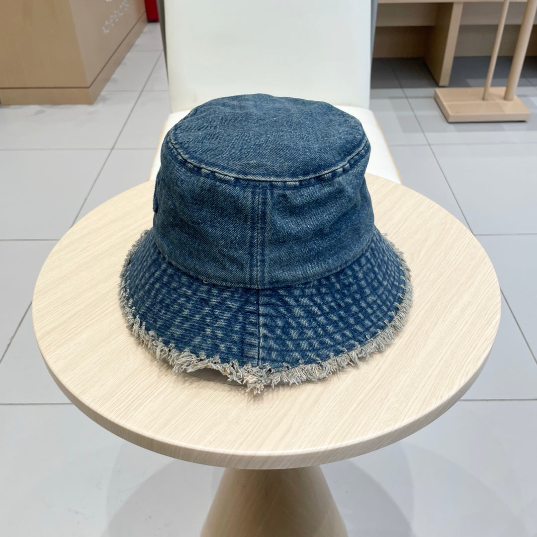 2 color casual torn cowboy hat