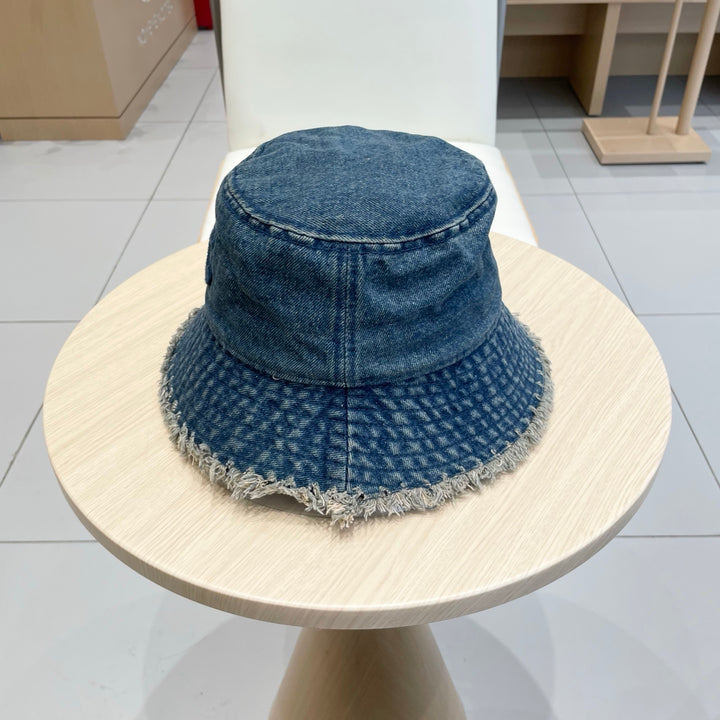 2 color casual torn cowboy hat