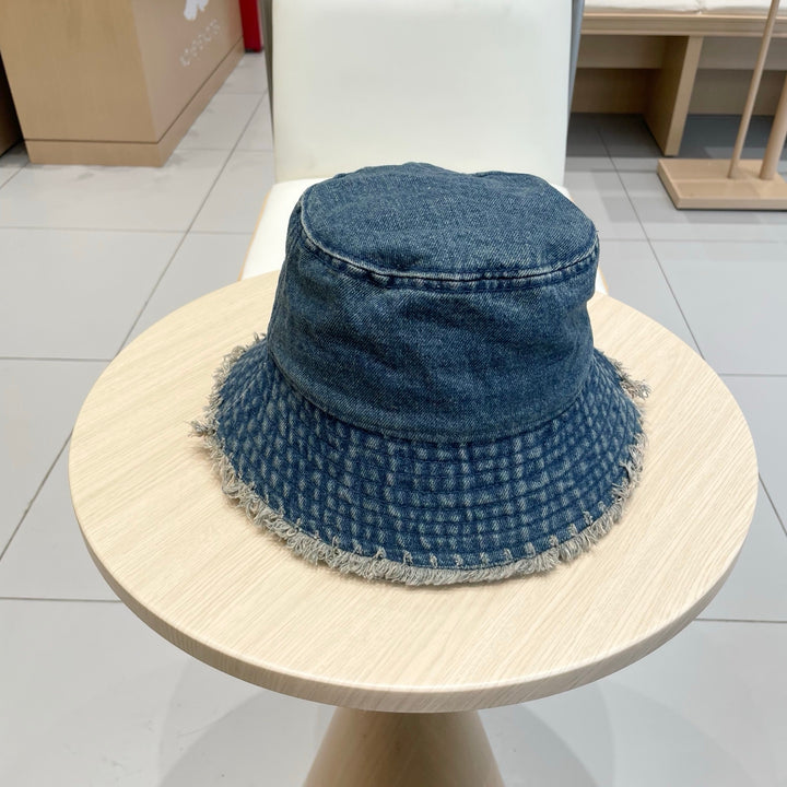 2 color casual torn cowboy hat