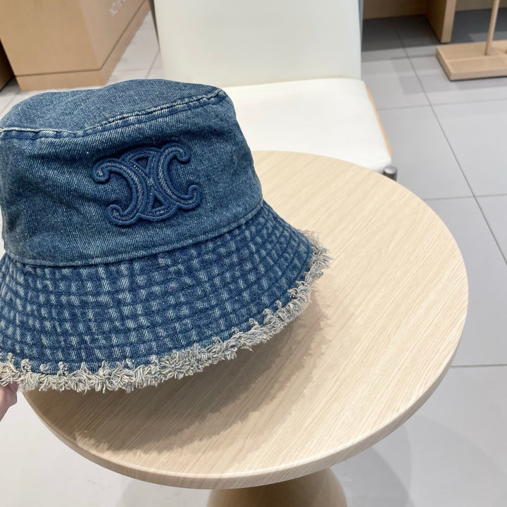 2 color casual torn cowboy hat
