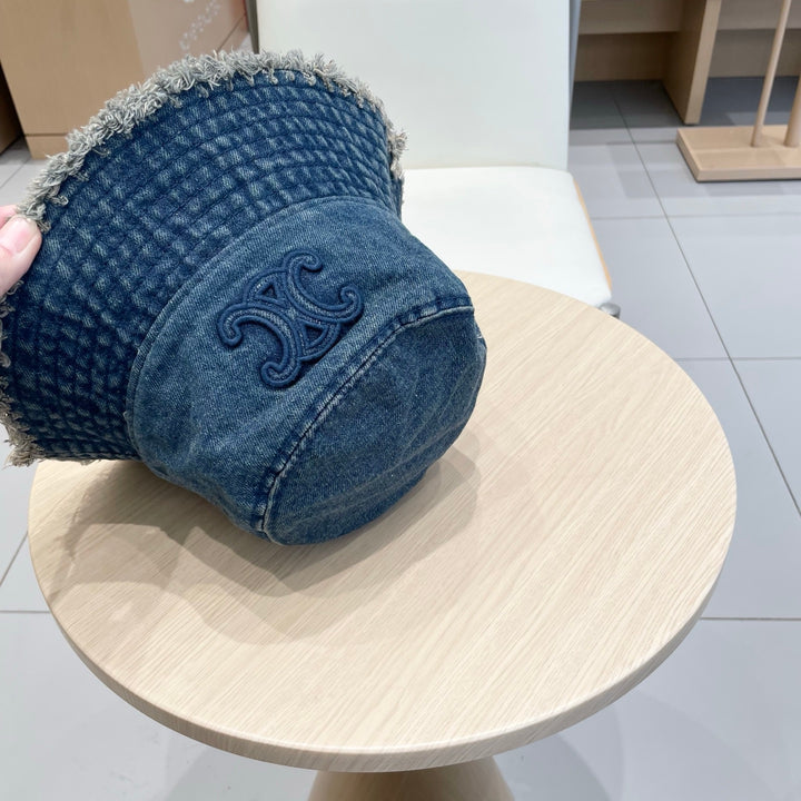 2 color casual torn cowboy hat