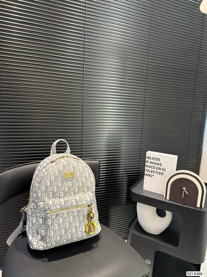 3 Color Embroidered Mini Backpack