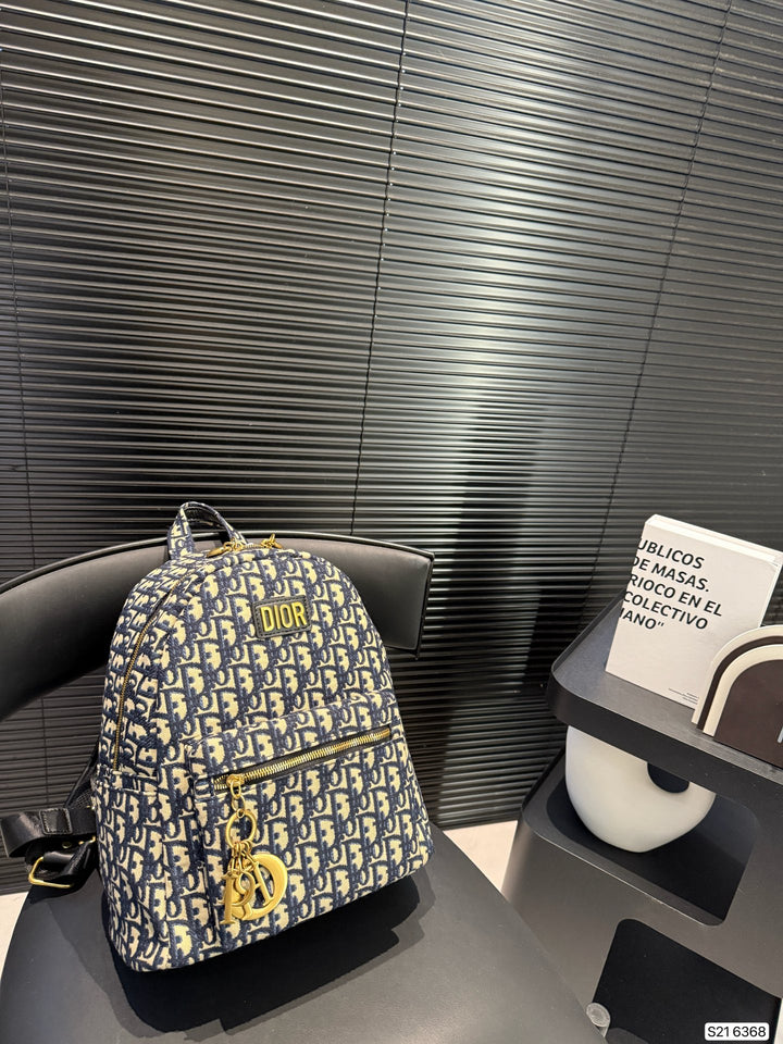 3 Color Embroidered Mini Backpack