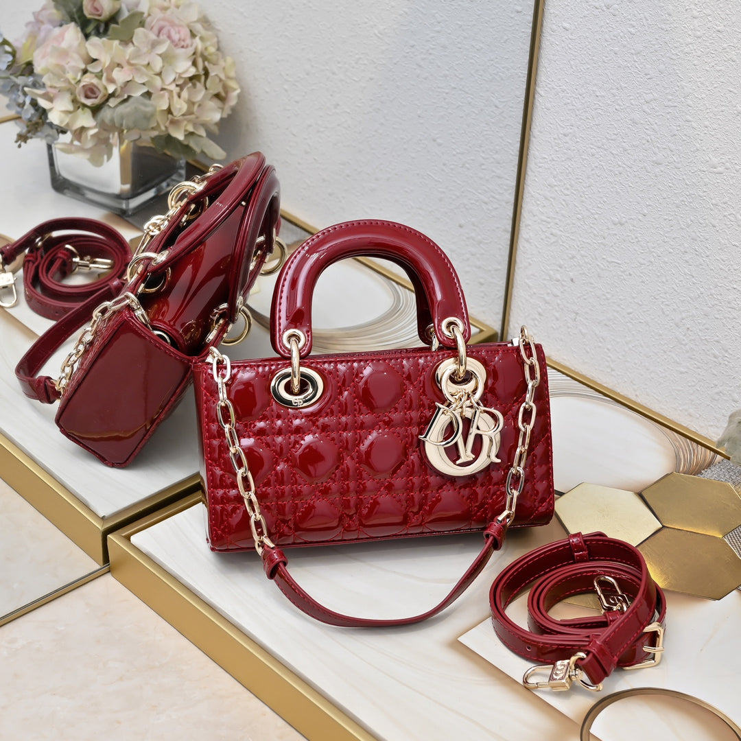 3 Colors Lattice Design Small Backpack