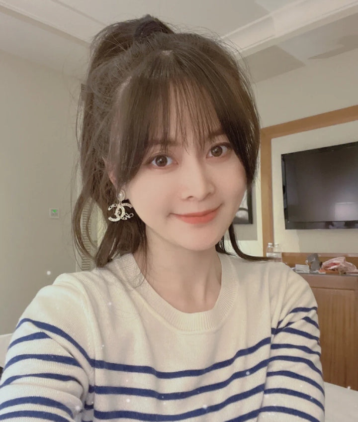 Pearls - Goldtone Dangle Earrings