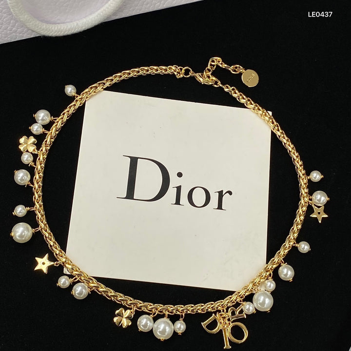 pearl gold chain necklace