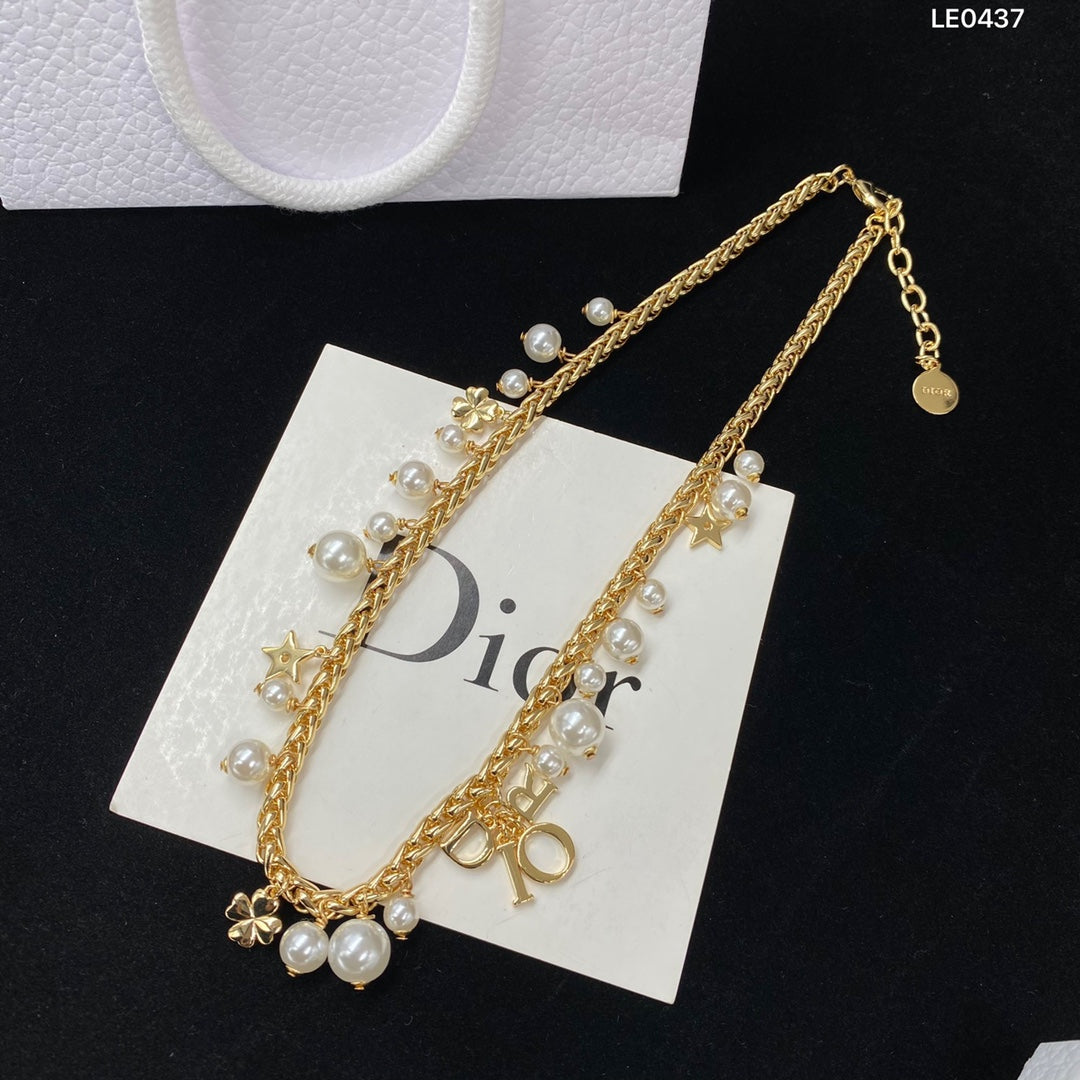 pearl gold chain necklace