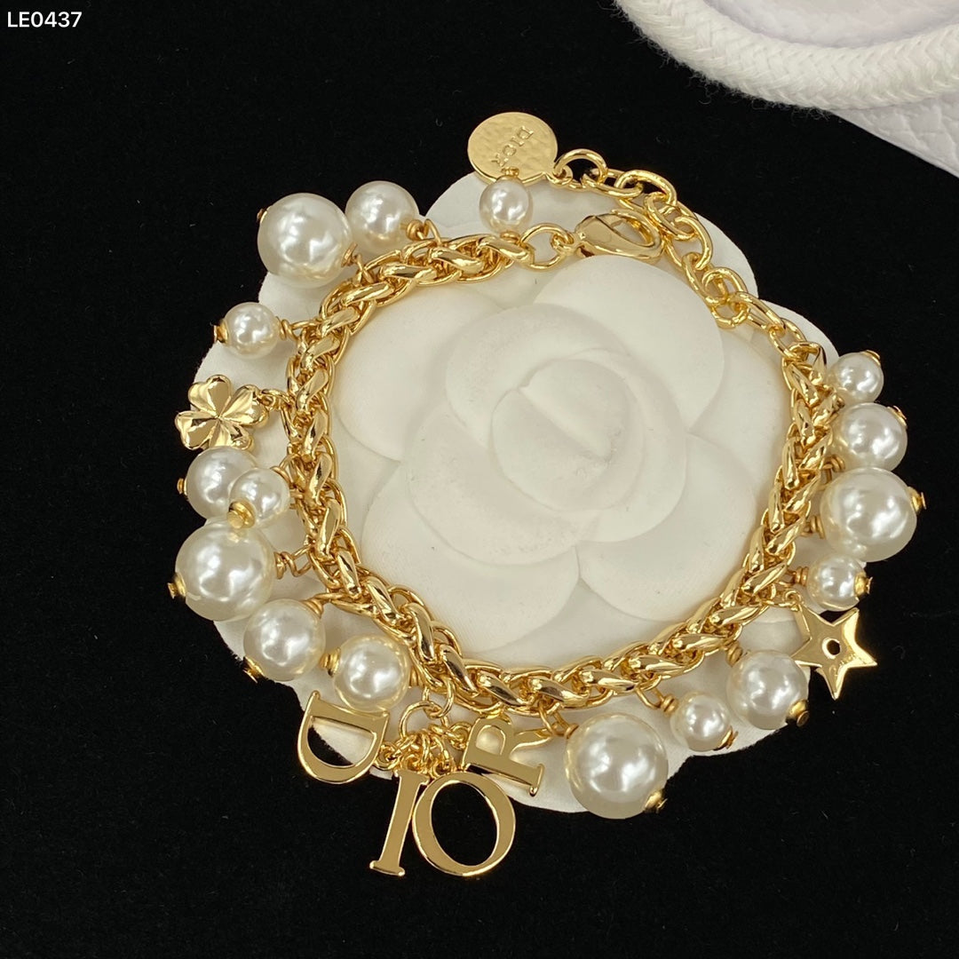 pearl gold chain necklace