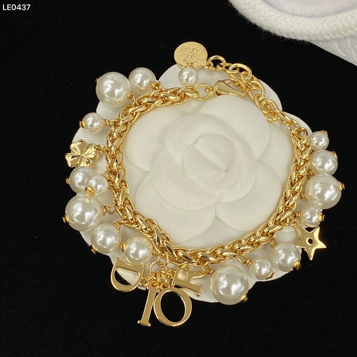 pearl gold chain necklace