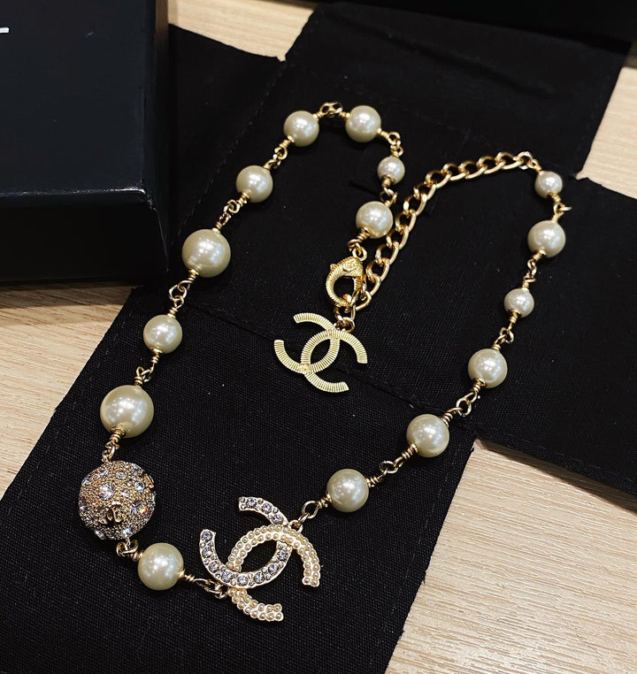 New Gold Ball Necklace