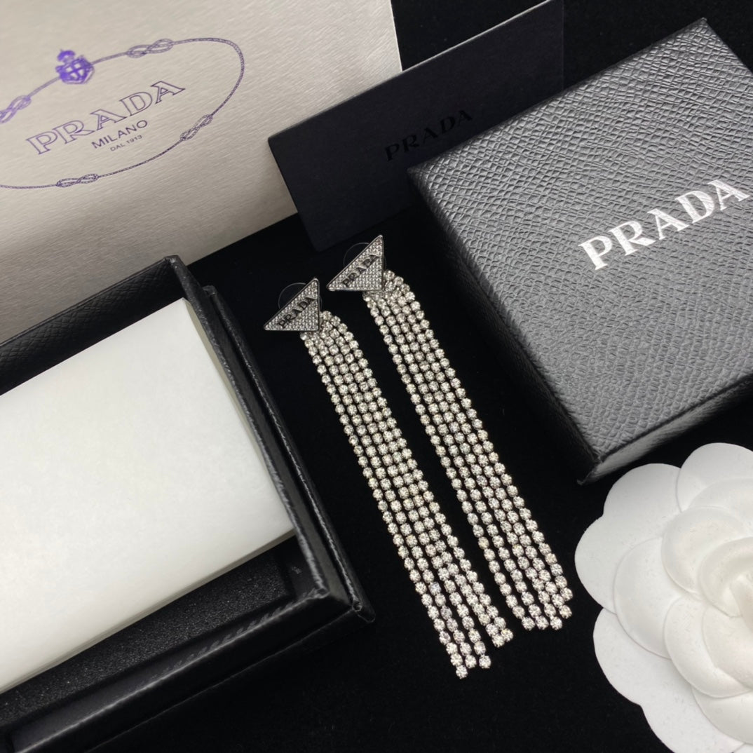 Triangle Alphabet Diamond Necklace