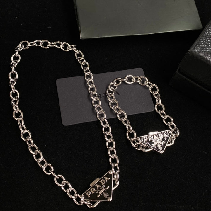 Fashion Circle Patchwork Necklace